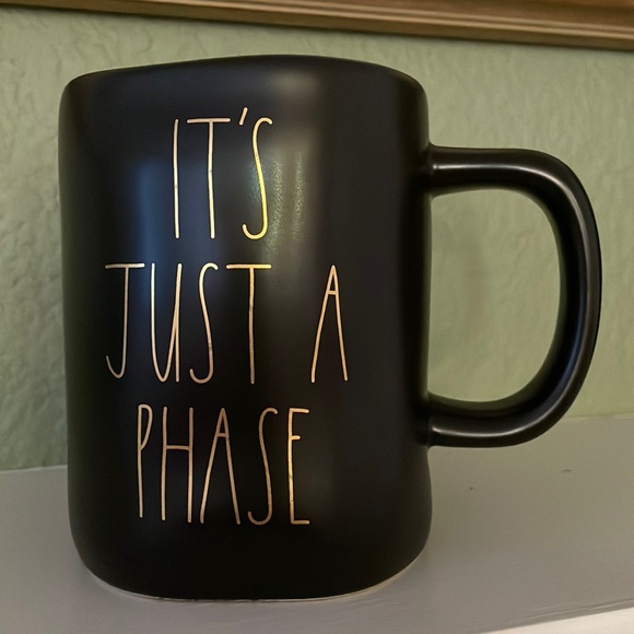 Rae Dunn Other - Rae Dunn “It’s Just a Phase” black and gold lunar mug, 16 ounce